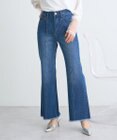 earth music&ecology フロントシームセミフレアデニムパンツ
