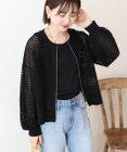 AMERICAN HOLIC ジップアップメッシュニットカーディガン【WEB限定カラー有り】