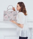Maison de FLEUR すずらん柄ゴブランスクエアトートバッグ