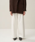 ATON NIDOM COTTON | タックワイドパンツ