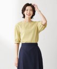 J.PRESS LADIES L 【WEB限定カラーあり・洗える】ラミーポプリン ボリュームスリーブ ブラウス