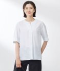 J.PRESS LADIES L 【洗える】BEZ 空羽ストライプ クルーネック ブラウス