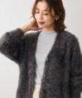 Green Parks シャギーＶネックカーディガン
