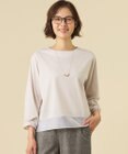 J.PRESS LADIES L 【シーンレスに活躍】ハイゲージジャージー シアーデザイン カットソー