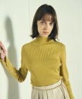 GRACE CONTINENTAL ビジューリブニットトップ