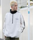 WEGO フリース ワンポイントハーフZIPプルオーバー