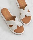 Bridget Birkin 【Bridget Birkin】サイドカットビジューウェッジミュールサンダル