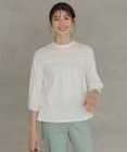 J.PRESS LADIES L 【洗える】プレーティングジャージー モックネックカットソー