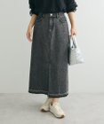 Green Parks フロントスリットデニムロングスカート