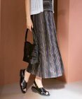 自由区 L 【カタログ掲載・セットアップ対応】マルチストライプジャカード スカート