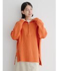 AMERICAN HOLIC バイパチハーフＺＩＰ片畦ニットプルオーバー　