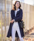 J.PRESS LADIES 【洗える・撥水】Reポリアーティローザ シングル トレンチコート