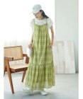 earth music&ecology マドラスチェックキャミワンピース