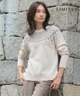 J.PRESS LADIES 【WEB限定カラーあり・洗える】FAIR ISLE ラウンドネック ニット