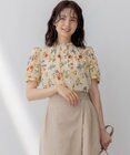 組曲 S フラワープリント ブラウス