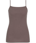 Wing インナー オーガニックコットン100％(身生地) ブラがひびきにくい 【綿の贅沢 オーガニック リブタイプ】 キャミソール EL1061 ウイング／ワコール