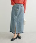 Green Parks フロントスリットデニムロングスカート