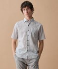 JOSEPH ABBOUD 【綿100％・JAPANファブリック】パナマボイルプリント 半袖シャツ