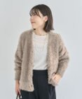Green Parks シャギーＶネックカーディガン