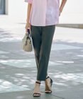 J.PRESS LADIES S 【洗える】セルロースリネンストレッチ テーパード パンツ