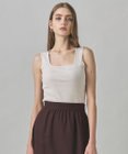 ICB 【洗える】【OUR WACOAL コラボ】カップイン スクエアネック タンクトップ