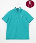 23区GOLF 【MEN/キングサイズ】【吸水速乾・UVケア】ロゴジャガード 半袖ポロシャツ