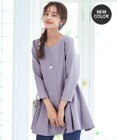 Tiaclasse L 【洗える】ダブルラインタックチュニック
