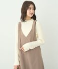 earth music&ecology スリーブ釦ニットプルオーバー