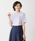 J.PRESS LADIES エンブロイダリー ロゴ Tシャツ