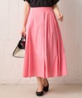 組曲 【洗える・後ろゴム】ナイロンリヨセルタフタ フレアスカート