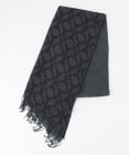 JOSEPH HOMME シルクカシミヤ　プリーツストール　オーナメント柄