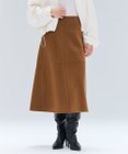 BEIGE， LEMOORE / ウールリバーAラインスカート