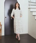 Maison de FLEUR はしごレースシャツワンピース