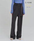 BEIGE， 【洗える・L-size】CINDY / ワイドタックパンツ