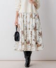 組曲 ローズシックプリント スカート