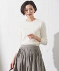 J.PRESS LADIES 【洗える】RAYON STRETCH PLAIN クルーネック ニット