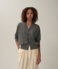 ATON RAMIE WOOL | Vネックニットカーディガン