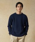 J.PRESS MEN 【Cash Lamb's Wool】ケーブルクルーネック ニット