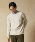 J.PRESS MEN 【Cash Lamb's Wool】ケーブルクルーネック ニット