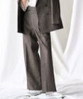 23区 【GOLD LABEL】ウールリネンツイル ワイドパンツ