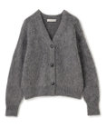 UNFILO アルパカシャギー Vネックカーディガン