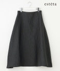 23区 L 【エステータ】シャイニージャカード フレアスカート