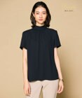 BEIGE， 【定番】EVA / ハイネックハーフスリーブブラウス