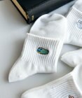 WEGO アニマル刺繍アンクル底パイルソックス