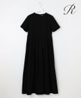 23区 【R(アール)】クリスピーリネンストレッチ 半袖ワンピース