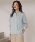 J.PRESS LADIES L ORGANIC GASS COTTON クルーネック カーディガン