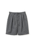 JOSEPH HOMME 【HIGH GRADE LINE】カスリシェブロンジャガード　ドロスト付ワイドショートパンツ / WAVE 2TUCK SHORTS