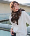 Tiaclasse 【安田美沙子さん着用】ウール混チェックマフラー