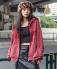 WEGO 【ユニセックス着用ITEM/MLサイズ展開】ショートグラフィックZIPパーカー