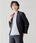 J.PRESS LADIES S BAHARIYE SOLID ノーカラー ジャケット